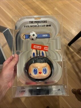 Pop Mart The Monsters FIFA World Cup Plush Pendant — Black & Blue